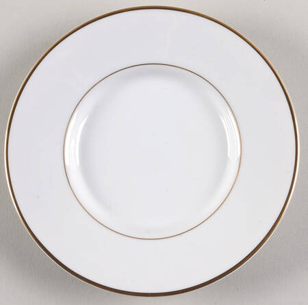 Gold Leaf White Saucer