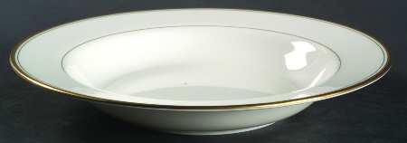 Gothic Gold Large Rim Soup Bowl