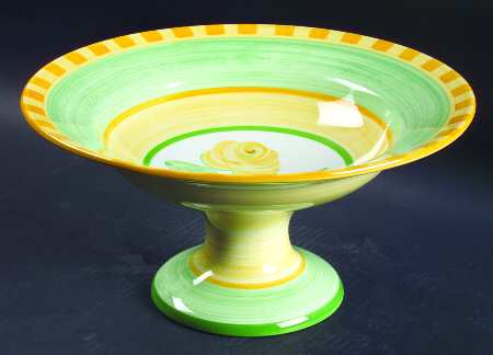 English Rose (Stoneware) Footed Bowl