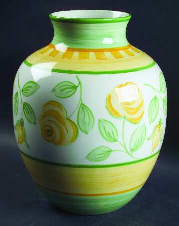 English Rose (Stoneware) 13" Vase