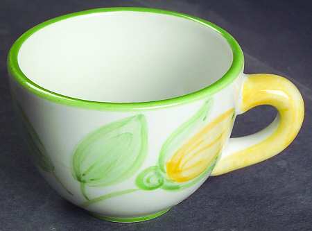 English Rose (Stoneware) Flat Demitasse Cup