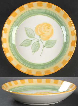 English Rose (Stoneware) Coupe Soup Bowl