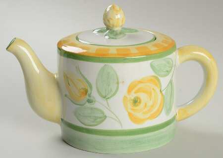 English Rose (Stoneware) Teapot & Lid