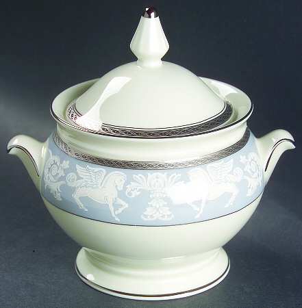 Gothic Crest Sugar Bowl & Lid