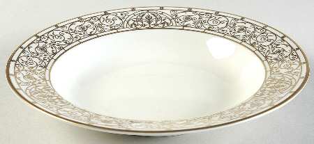 Victorian Gold Rim Soup Bowl