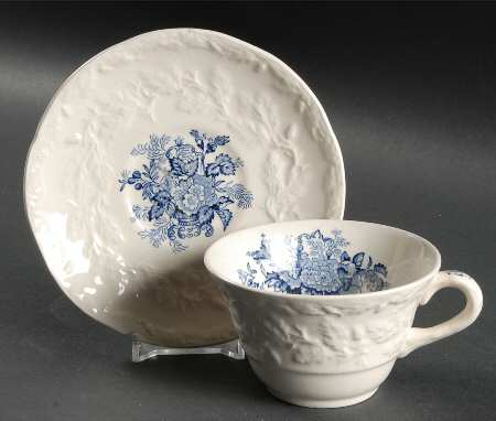 Ascot On Oak Flat Cup & Saucer Set