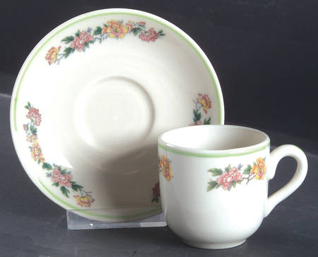 Lawson Flat Demitasse Cup & Saucer Set