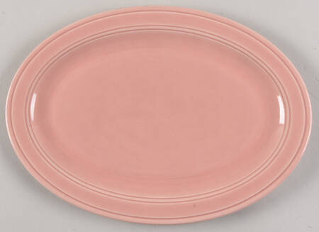 Early California Pink 12" Oval Serving Platter