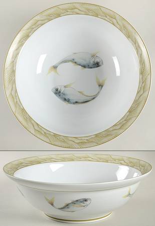 Waterdance 12" Round Vegetable Bowl