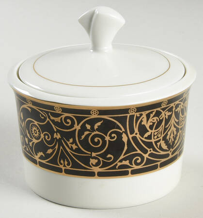 Victorian Ebony Sugar Bowl & Lid