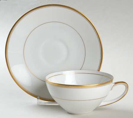 Royalty Flat Cup & Saucer Set