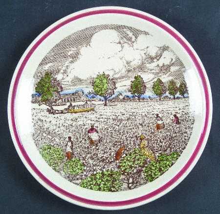 Bits of The Old South Luncheon Plate