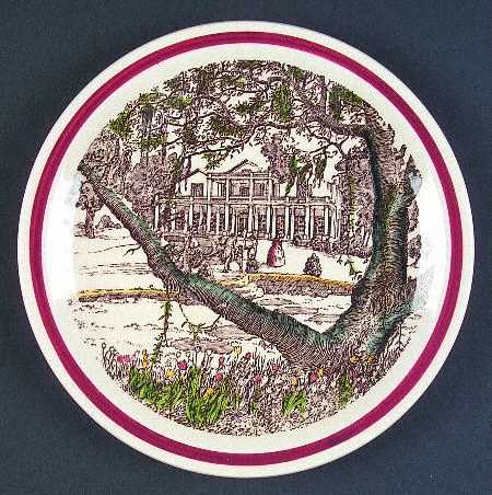 Bits of The Old South Luncheon Plate