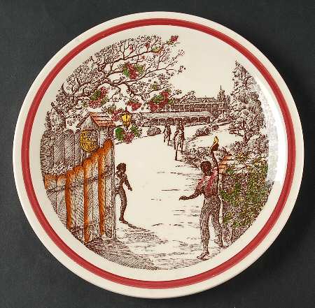 Bits of The Old South Luncheon Plate
