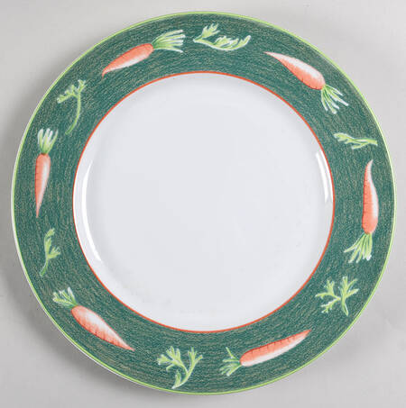 Village Market Green 12" Chop Plate (Round Platter)