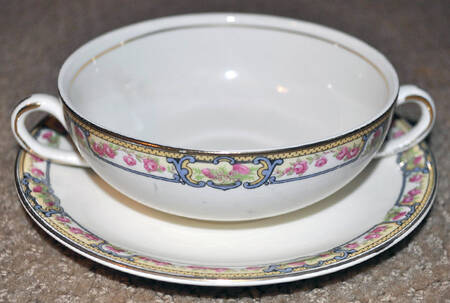 Keswick Flat Cream Soup Bowl & Saucer Set