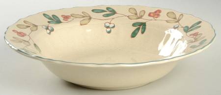 Cottage Flair 10" Round Vegetable Bowl