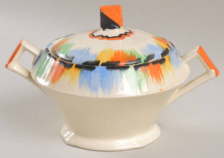 Rainbow Sugar Bowl & Lid