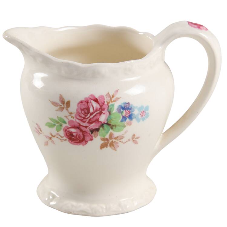 June Roses (Embossed Roses on Edge) Mini Creamer