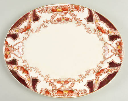 The Regal Red 14" Oval Serving Platter