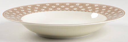 Dubonnet Beige Rim Soup Bowl