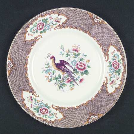 Old Bow Pheasant Brown Salad Plate