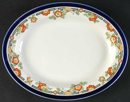 Bleu De Roi 7 10" Oval Serving Platter