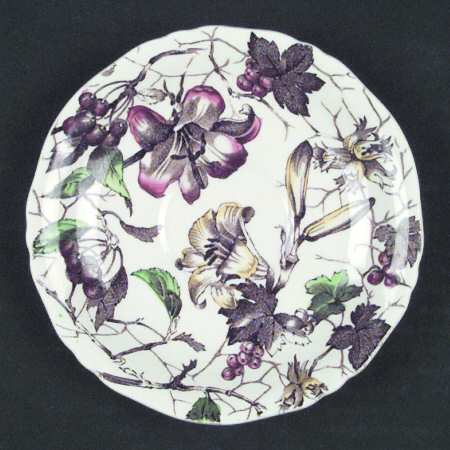 Bourbon Lily Brown Multicolor Saucer