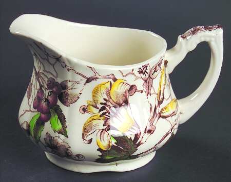 Bourbon Lily Brown Multicolor Creamer