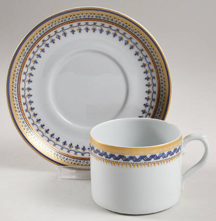 Chinoise Blue Flat Cup & Saucer Set
