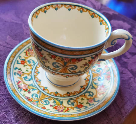 MYO37 Footed Demitasse Cup & Saucer Set