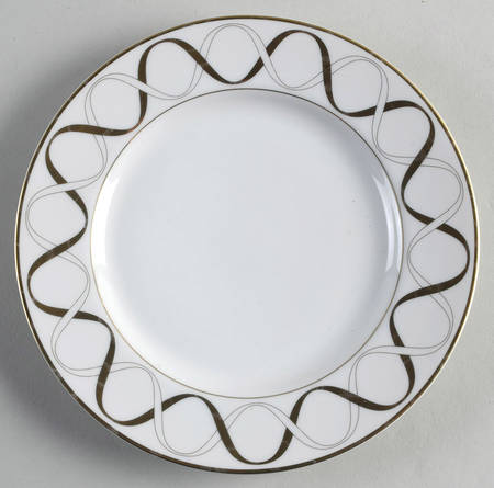 Golden Twist Salad Plate