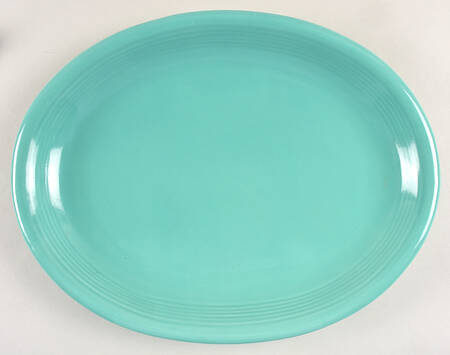 Color Connection Aqua 14" Oval Serving Platter