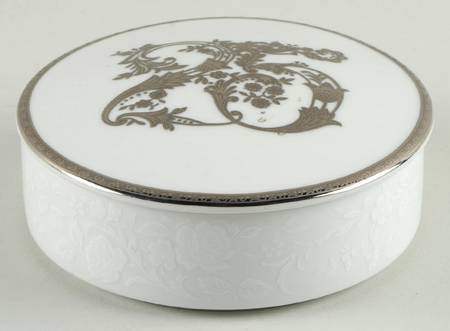 Silver Anniversary Round Box & Lid