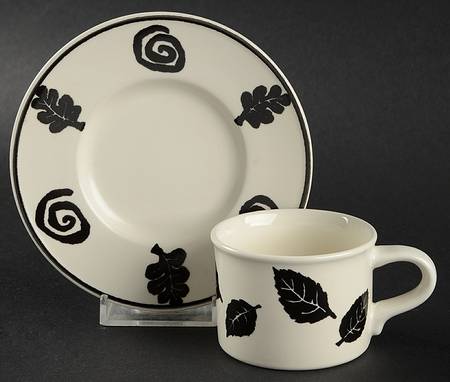 Central Park Flat Demitasse Cup & Saucer Set