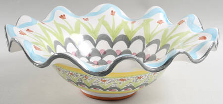 King Ferry 12" Round Serving Bowl