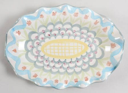 King Ferry 11" Oval Serving Platter