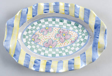 Myrtle 12" Oval Serving Platter