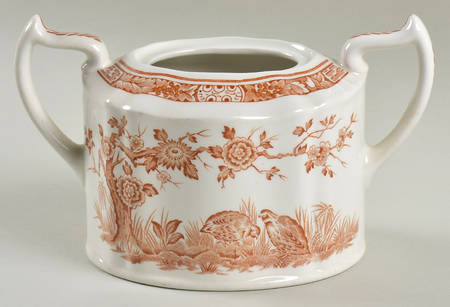 Quail Brown Oversize Sugar Bowl-No Lid