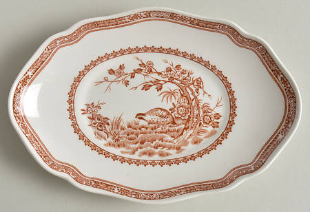Quail Brown Underplate for Gravy Boat