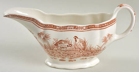 Quail Brown Gravy Boat