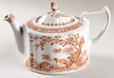 Quail Brown Teapot & Lid