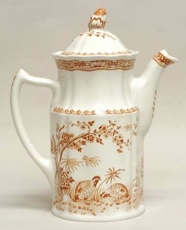 Quail Brown Coffee Pot & Lid