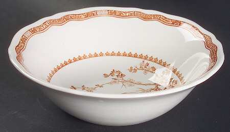 Quail Brown 8" Round Vegetable Bowl