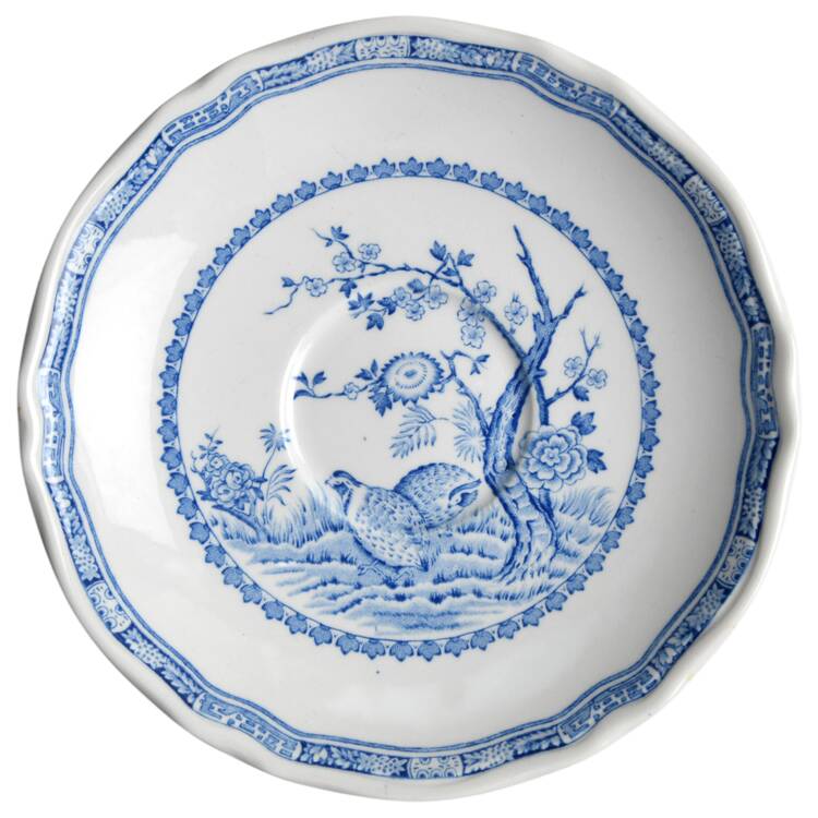 Quail Blue Saucer for Oversized Cup
