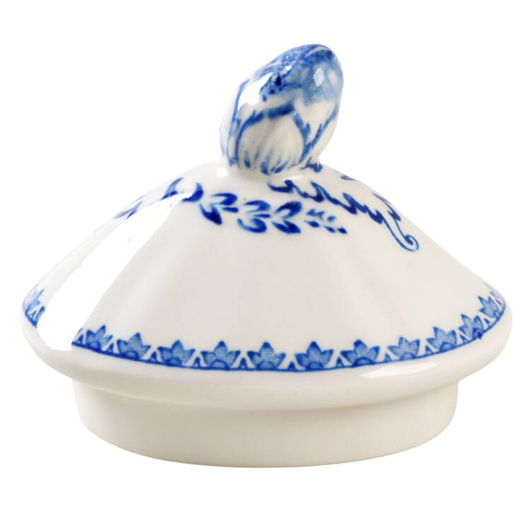 Quail Blue Lid for Oversize Sugar Bowl