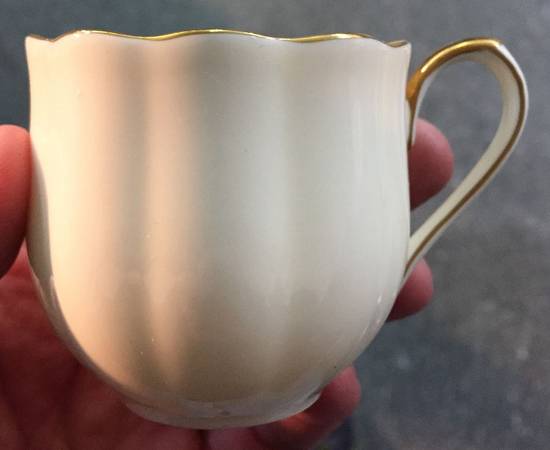 24 Karat (Bone) Flat Demitasse Cup
