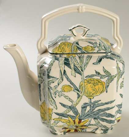 Yellow Flowers Kettle & Lid