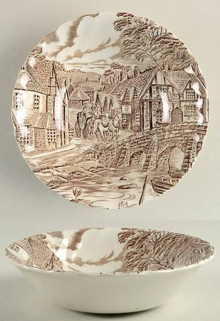 The Post House, Brown Coupe Cereal Bowl
