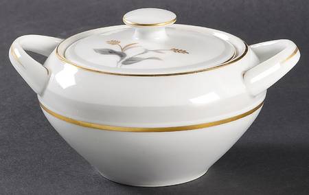 Etiquette Sugar Bowl & Lid